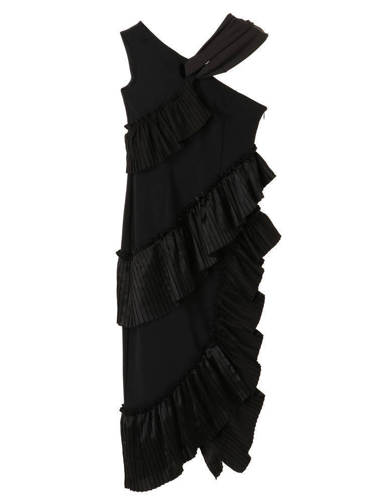UN3D. LAYERED PLEATS DRESS