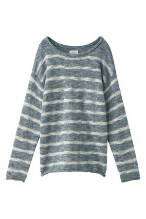 Kai Lani Mix knit border POブルー