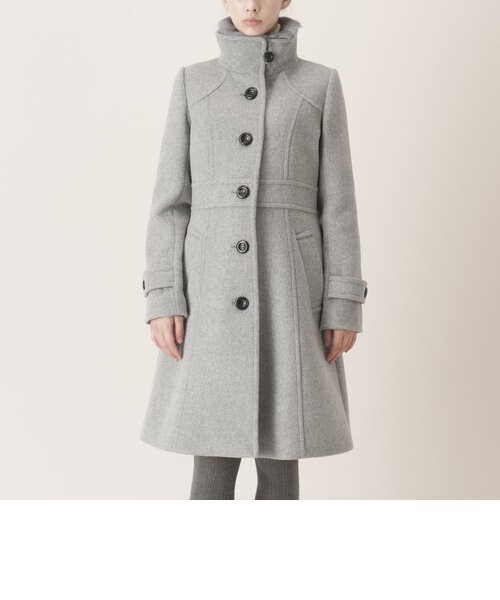 BLUE LABEL CRESTBRIDGE ラビットファー スタンドカラーコート