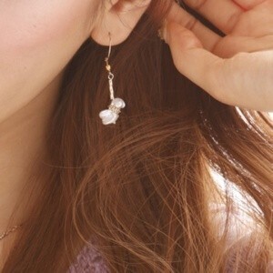 raffia Whip swarovski pierced