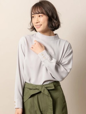 TONAL ハイネックブラウス