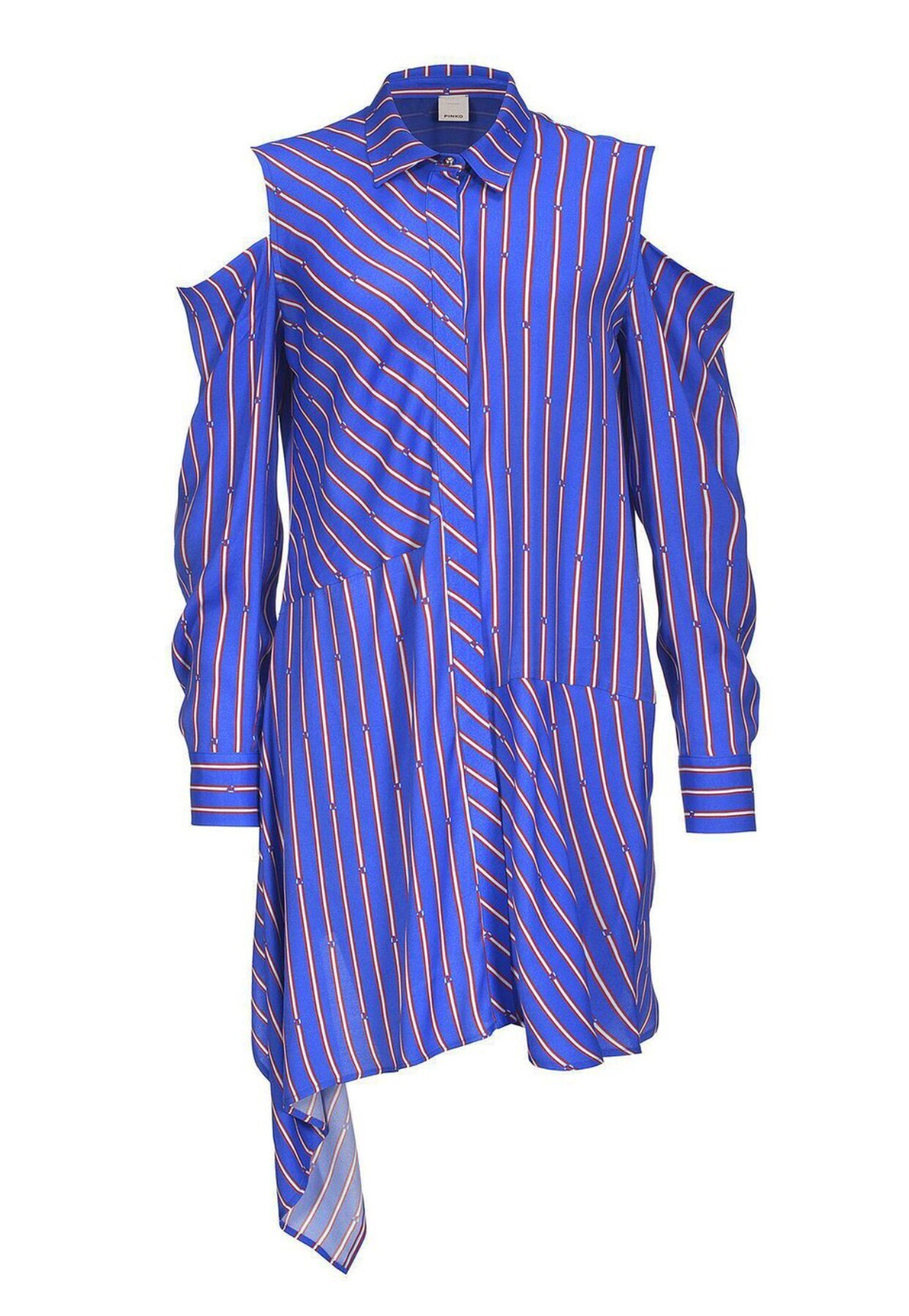PINKO レジメンタルストライプ ツイル シャツドレス