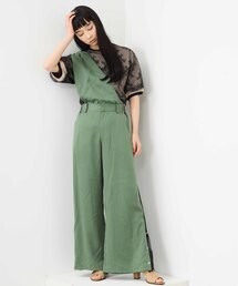 SUPERTHANKS 2WAY ONE SHOULDER SIDE LACE PANTS