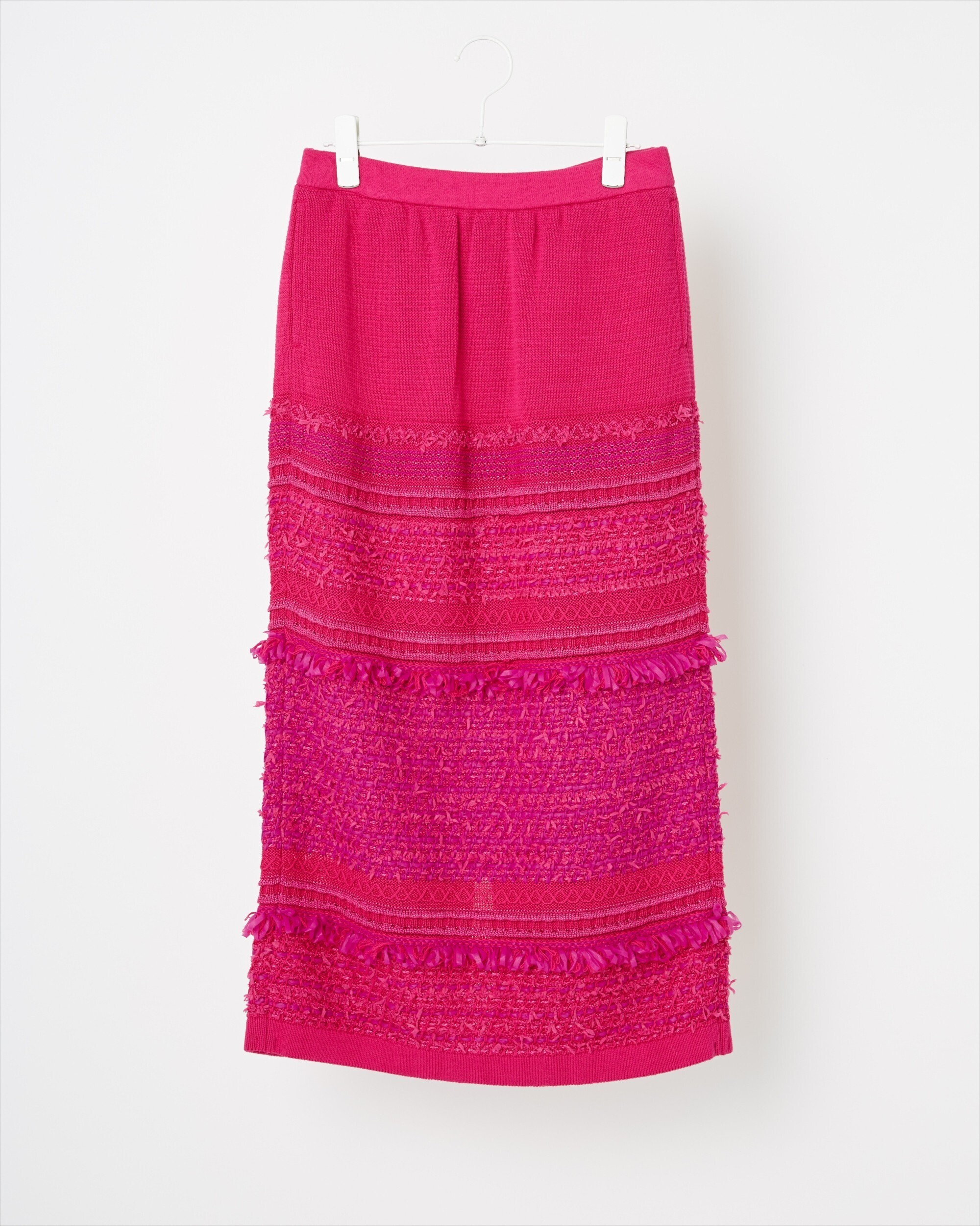 COOHEM SOLID TWEEDY KNIT SKIRT