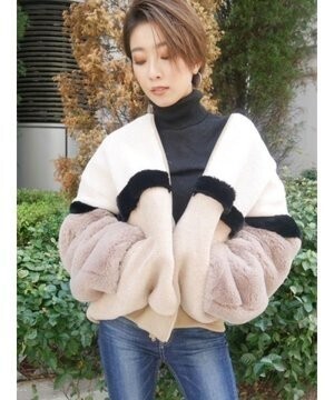 GYDA MIXエコファーコート