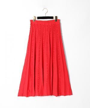 GRACE CONTINENTAL フリルラインニットスカート