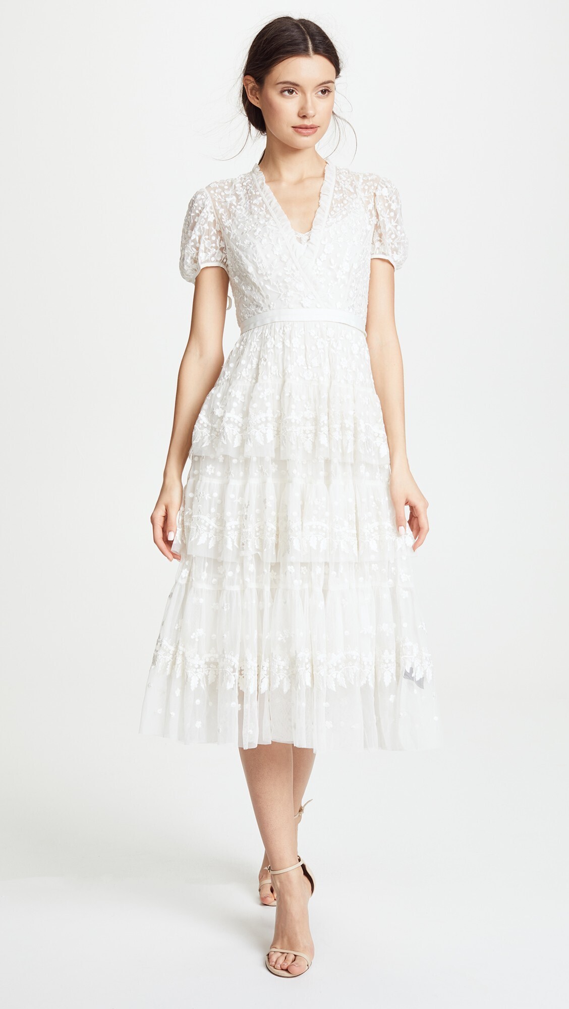 Needle & Thread Layered Lace Gown