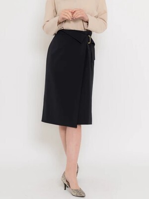 TONAL ストレッチツイルアシメタイトスカート