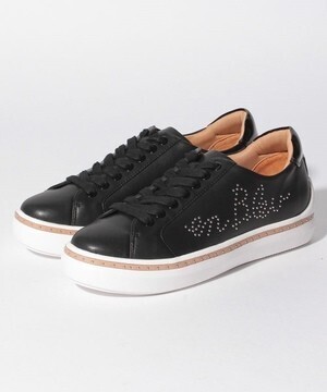 LANVIN en Bleu スタッズレースアップスニーカー