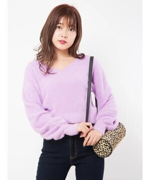 CECIL McBEE ネコヤーンニット