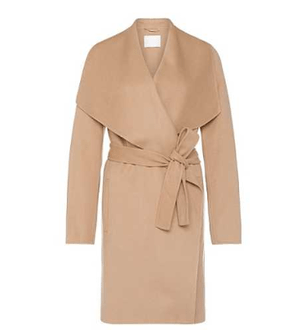 HUGO BOSS Light Brown Double face coat in wool with cashmere ’Catifa’
