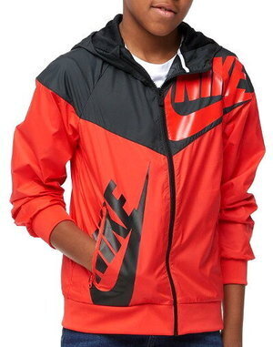 NIKE Windrunner Jacket Light Crimson/Black