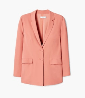 MANGO Textured unstructured blazer