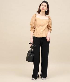 ROPE’ mademoiselle コットンパフスリーブブラウス
