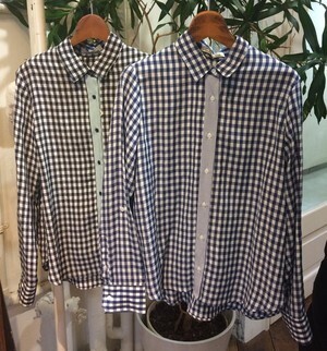 blancbasque gingham check shirt
