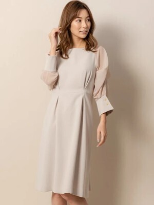 TONAL シアースリーブワンピース