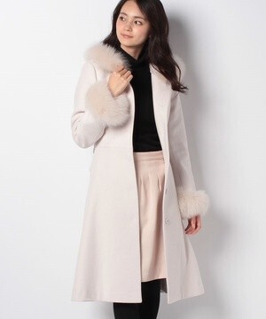 LAISSE PASSE E レディ2Wayフードロングコート