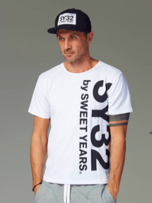 SY32 by SWEET YEARS 【TNS1603】バーティカルロゴTシャツ