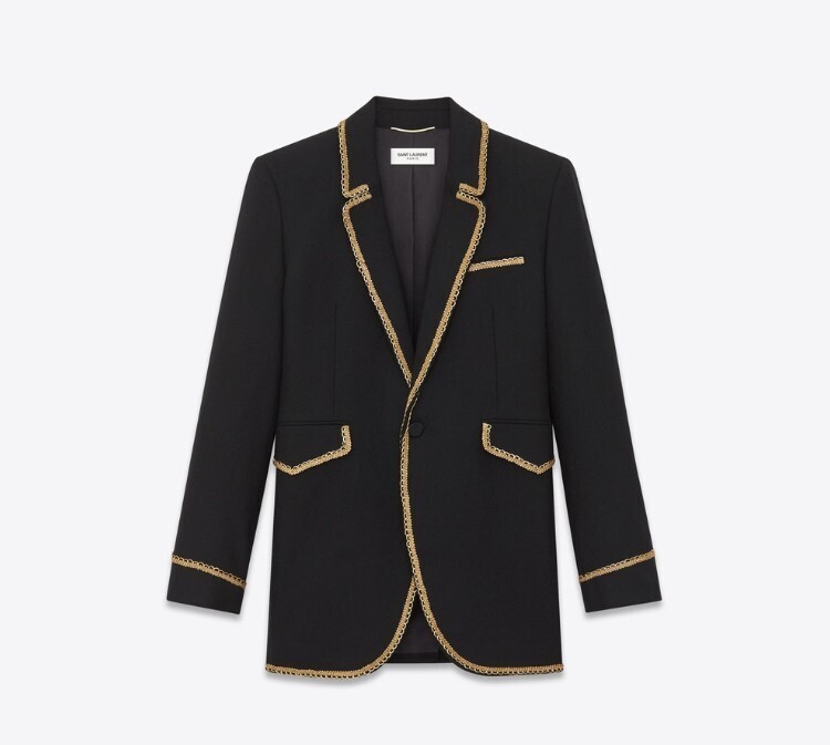 SAINT LAURENT PARIS ゴールドブレイド ジャケット