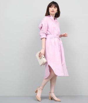 ROPE’ フレンチリネンシャツワンピース