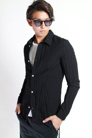 wjk simple shirts [black check]