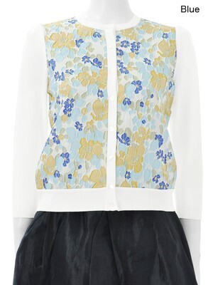 Chesty Flower Jacquard Cardigan