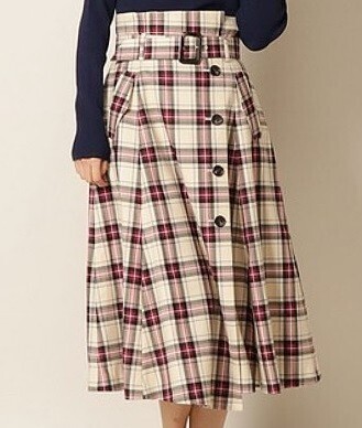 And Couture Check skirt