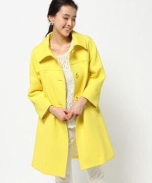 GRACE CONTINENTAL バックフレアージャガードコート