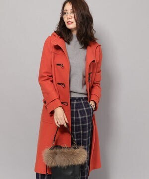 Andemiu カラーロングダッフルコート