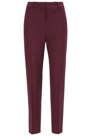 BOSS HUGO BOSS High-waisted cropped trousers in Italian stretch virgin wool