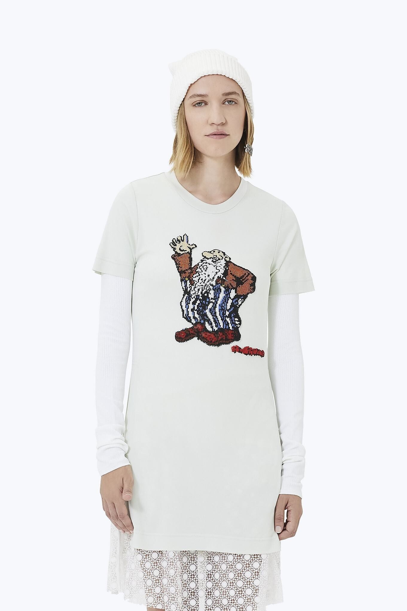 MARC JACOBS R. Crumb Beaded Long Tee
