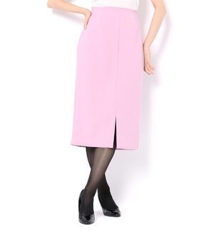 And Couture 二重織り前スリットタイトスカート