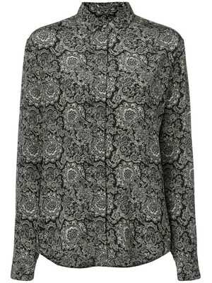 SAINT LAURENT PARIS ペイズリーシャツ