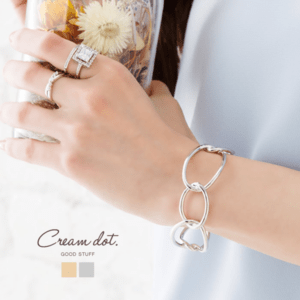 cream dot チェーンバングル