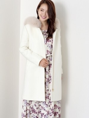 MEW’S REFINED CLOTHES ファー付フードコート