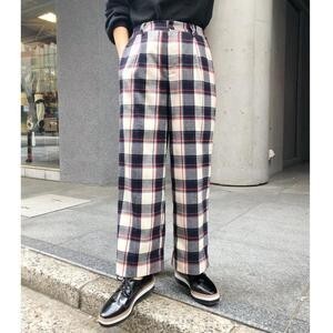 UNRELISH チェックソフトワイドパンツ