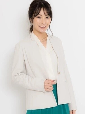 TONAL ストレッチツイルノーカラージャケット