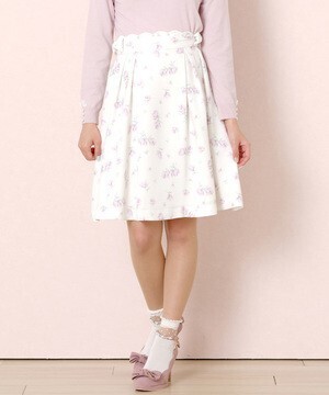 LODISPOTTO リュバンシュシュフルールフレアースカート<LODI flower collection>