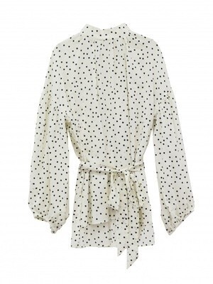 Honey mi Honey dot beltblouse