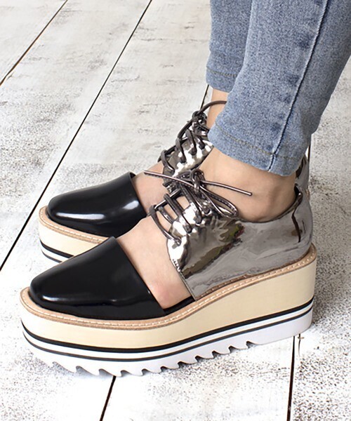 Jeffrey Campbell 厚底レースアップシューズ