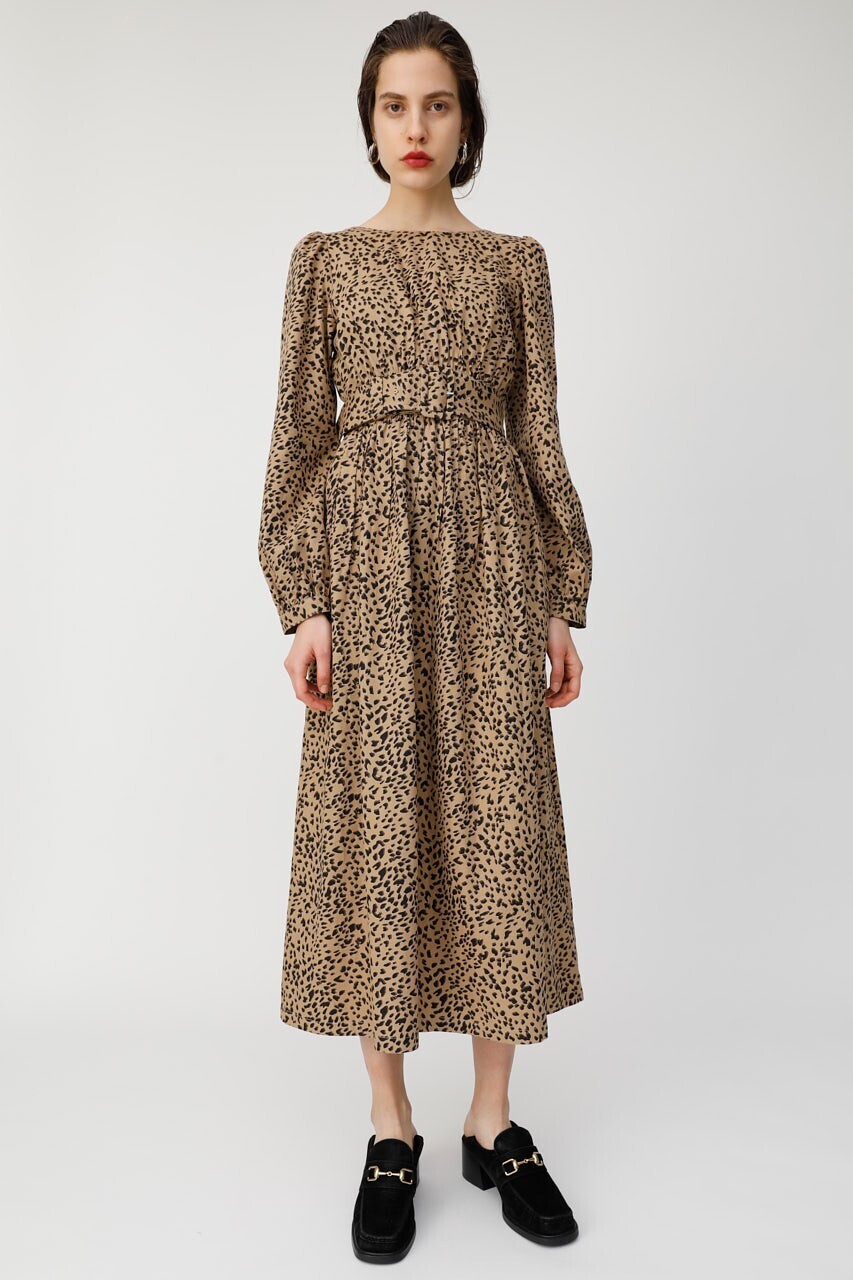 moussy OPEN BACK LONG SLEEVE ワンピース