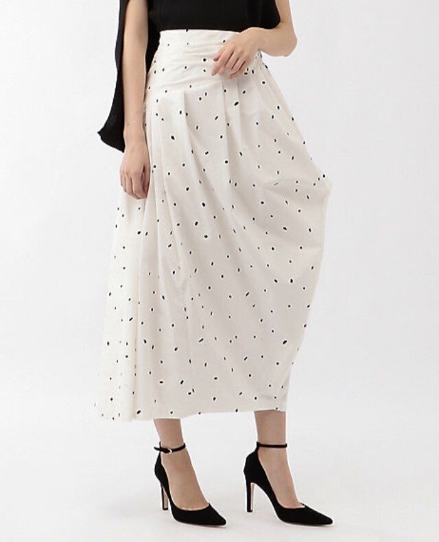 AKIRA NAKA Yolanda flocky skirt