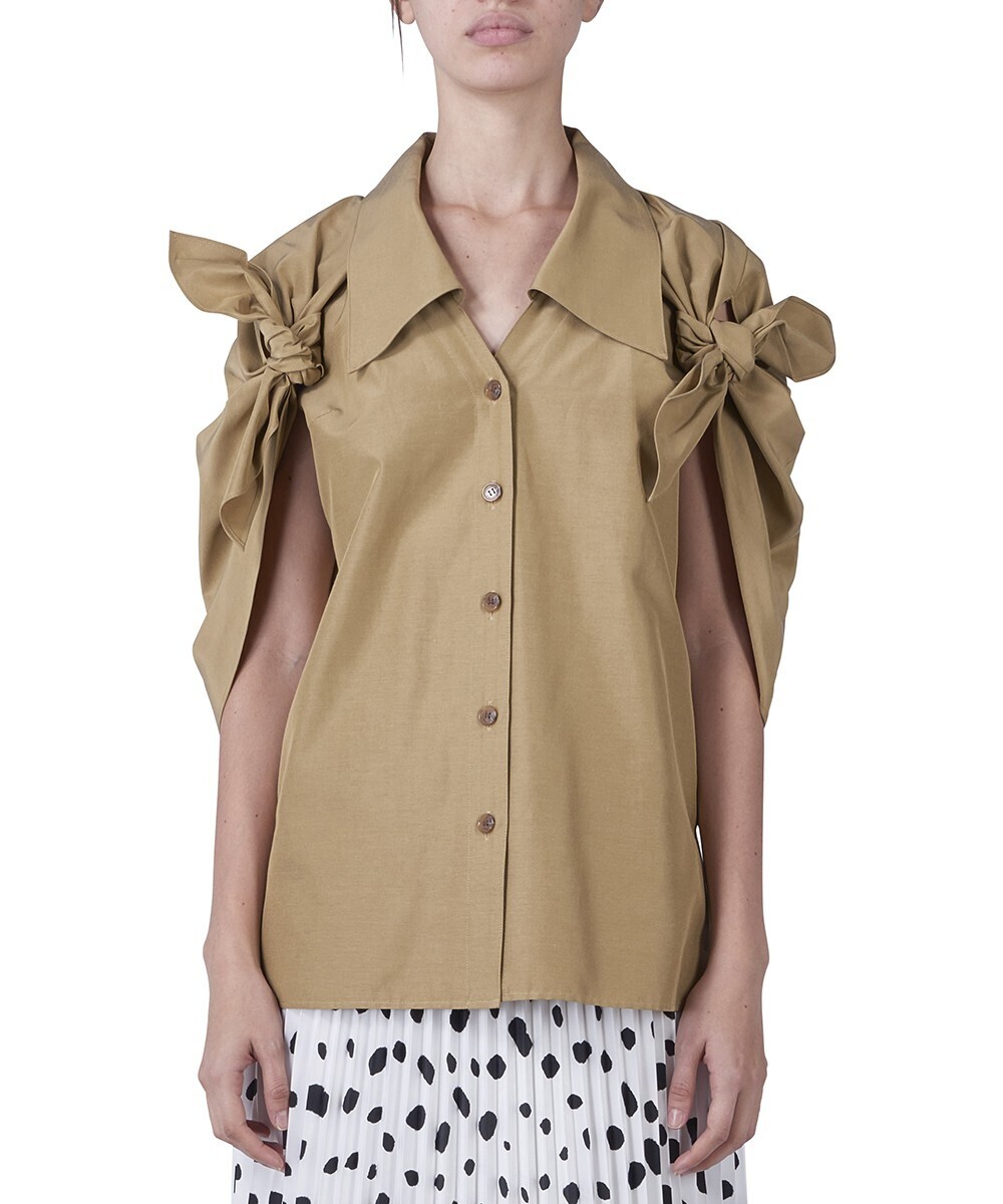AKIRA NAKA GWEN SILK COTTON SHIRT