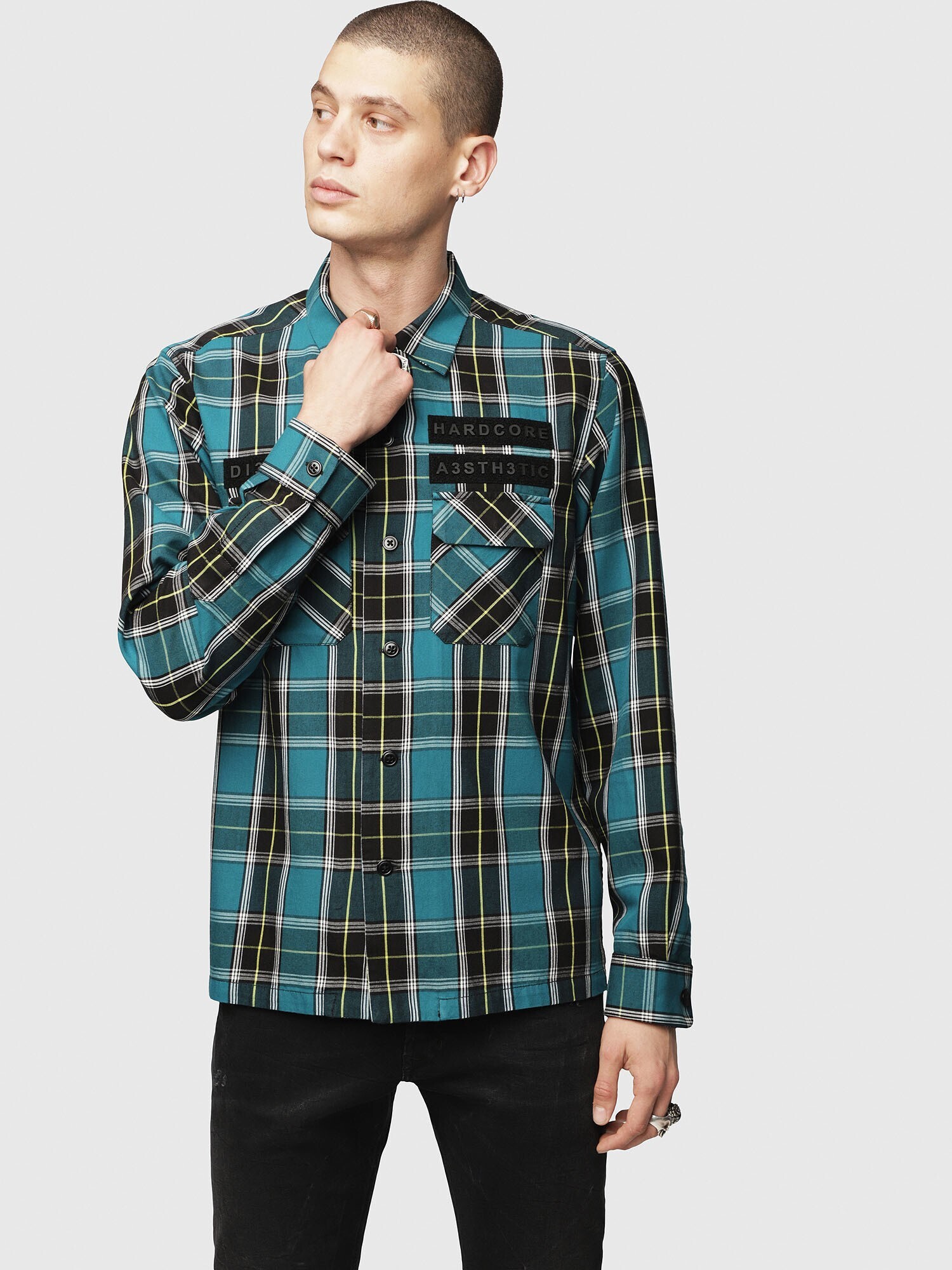 DIESEL フラネルチェックシャツ