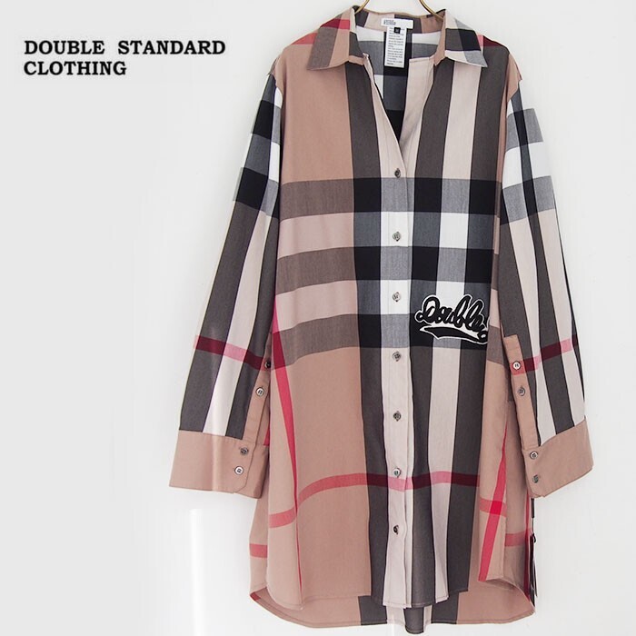 DOUBLE STANDARD CLOTHING チェックツイルシャツ