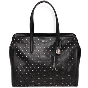Alexander McQueen Studded Skull Padlock Zip Around