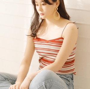LADYMADE リブニットキャミトップス
