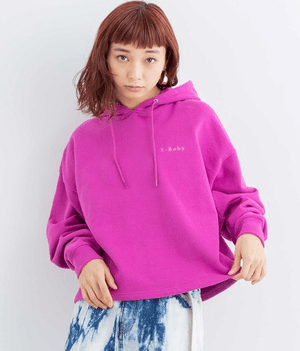 X-girl X-baby CROPPED SWEAT HOODIE