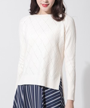 MAISON TOKYO ダイヤリブニットプルオーバー