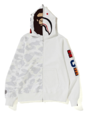 A BATHING APE CITY CAMO 2nd APE SHARK FULL ZIP HOODIE